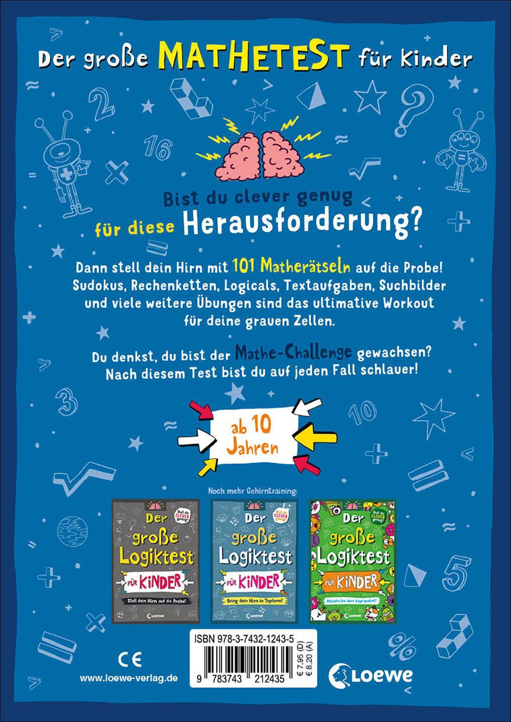 Rückseite: 9783743212435 | Der große Mathetest für Kinder - Stell dich der Challenge! | Moore