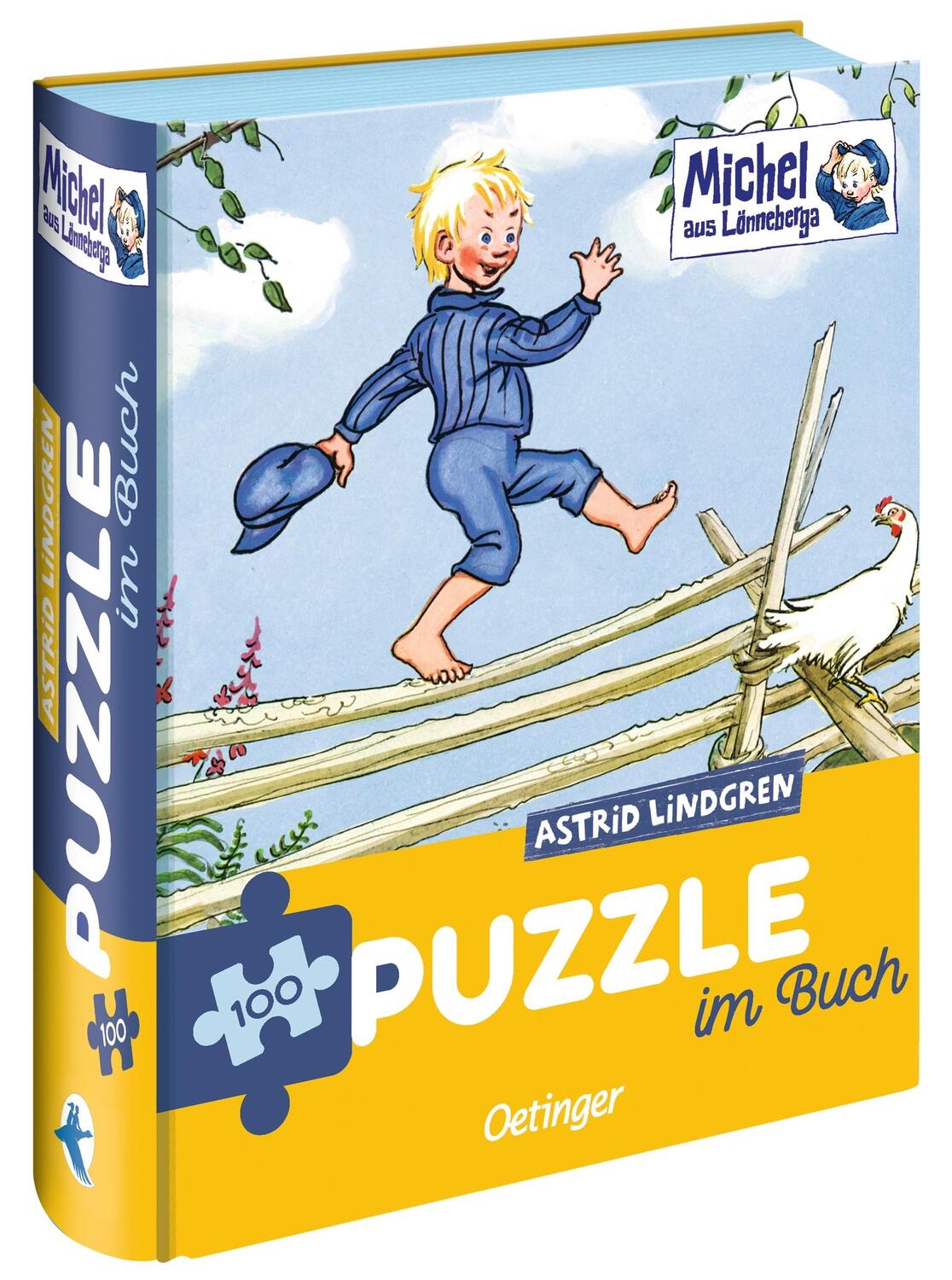 Cover: 4260512187484 | Michel aus Lönneberga. Puzzle im Buch. 100 Teile | Astrid Lindgren