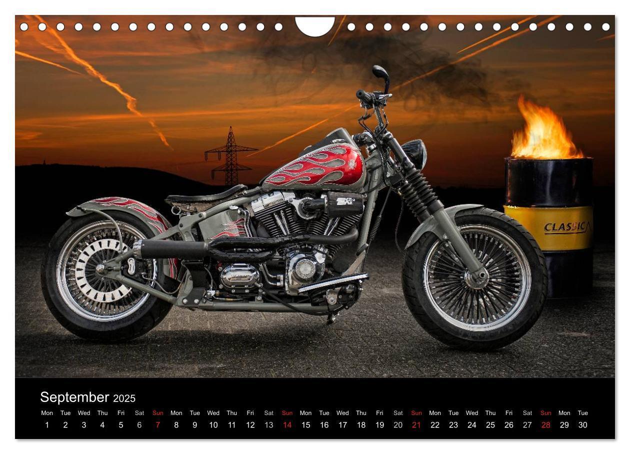 Bild: 9781325961658 | Motorbike Dreams (Wall Calendar 2025 DIN A4 landscape), CALVENDO 12...