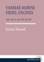 Cover: 9783954273447 | YANMAR MARINE DIESEL ENGINES 4JHE, 4JH-TE, 4JH-HTE, 4JH-DTE | Yanmar