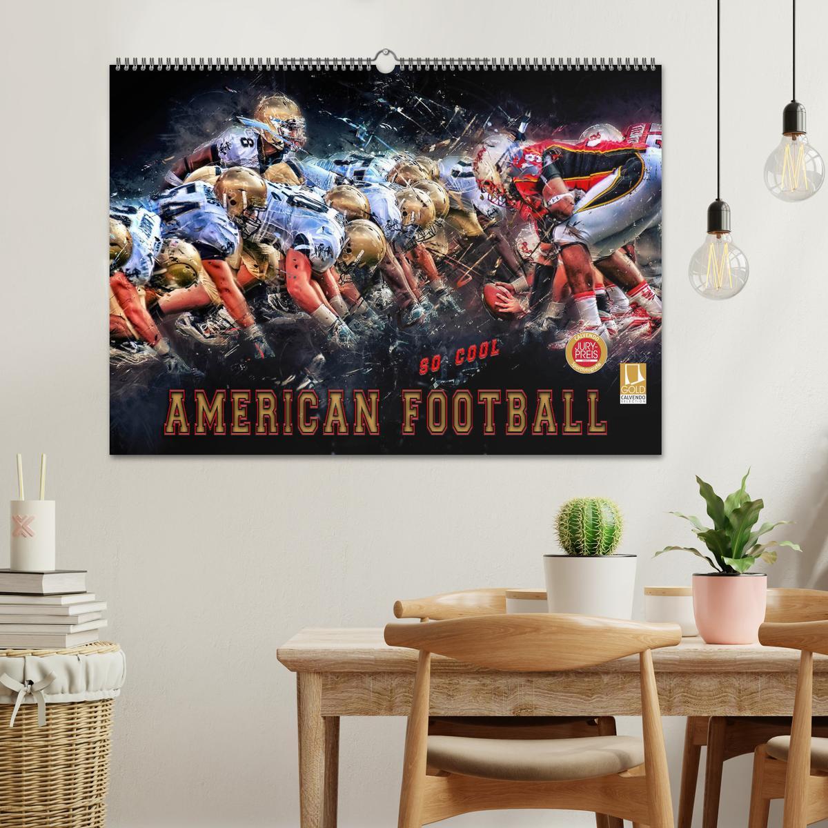 Bild: 9783435329304 | American Football - so cool (Wandkalender 2025 DIN A2 quer),...