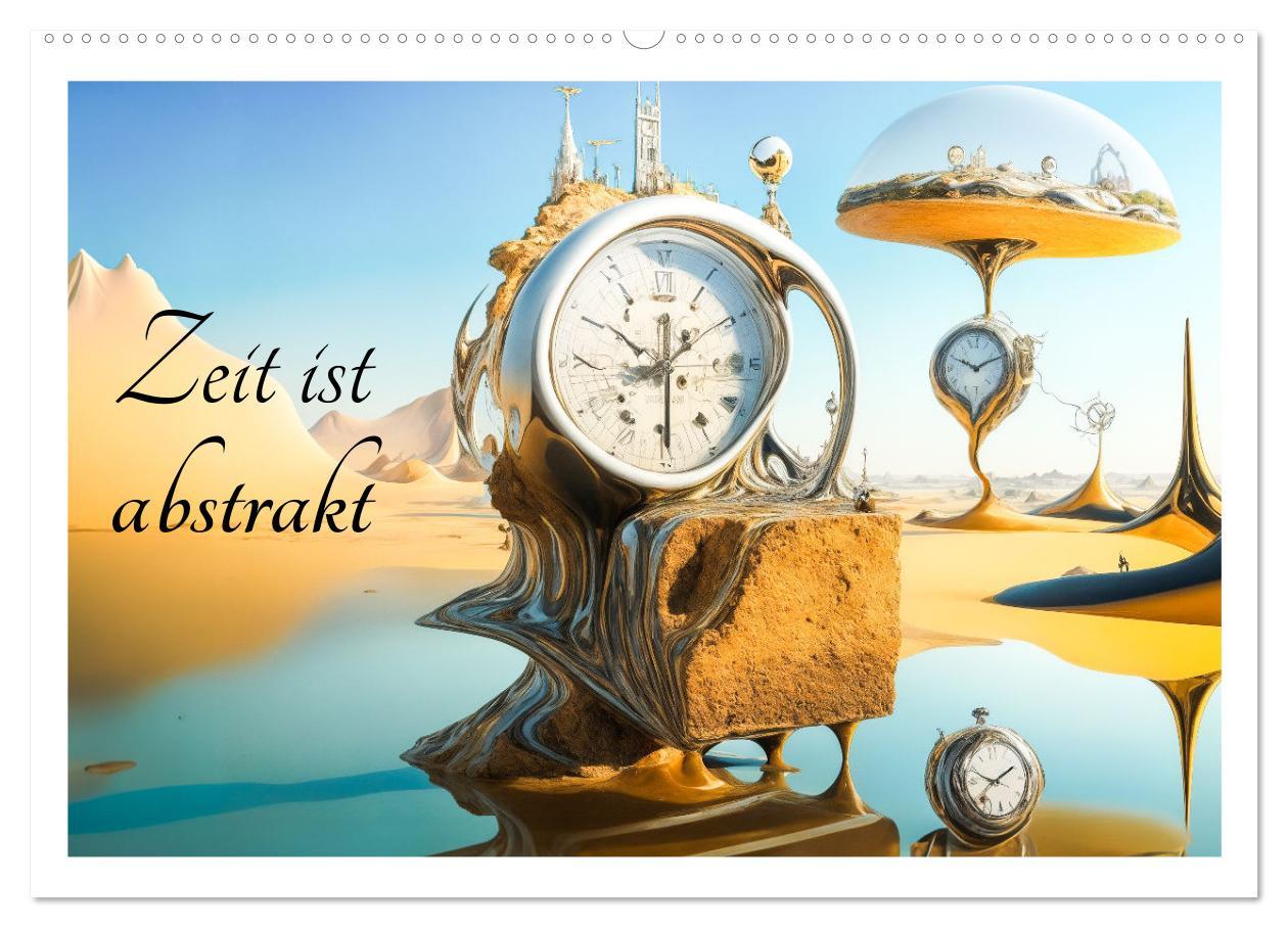 Cover: 9783383857744 | Zeit ist abstrakt (Wandkalender 2025 DIN A2 quer), CALVENDO...