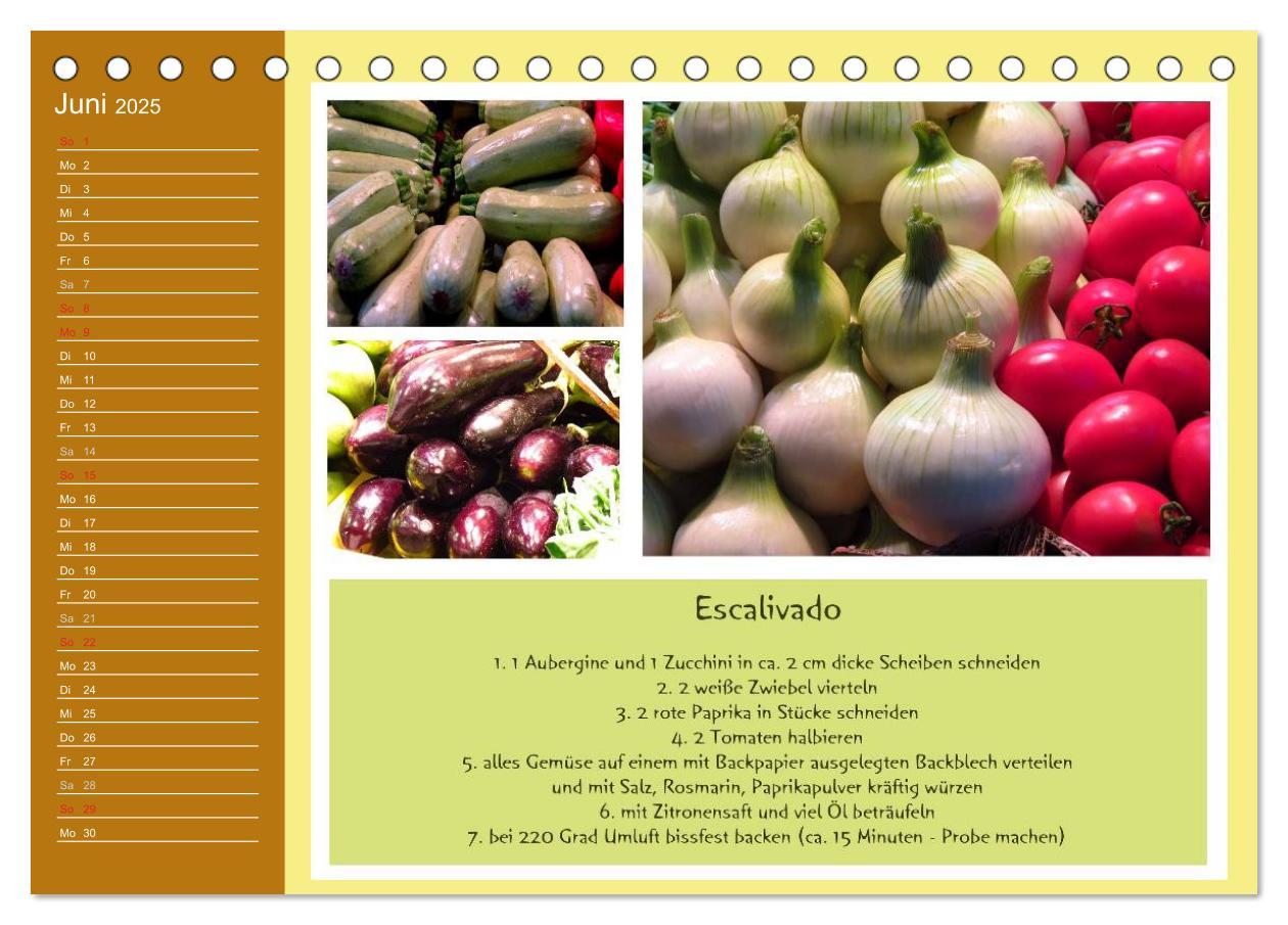 Bild: 9783435809561 | Meine Mallorca Rezepte (Tischkalender 2025 DIN A5 quer), CALVENDO...