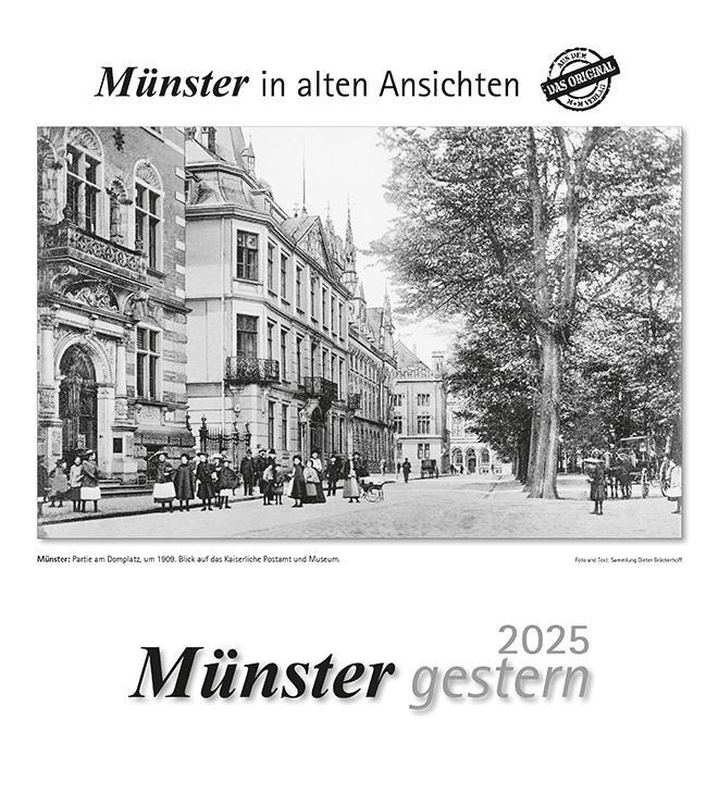 Cover: 9783961666249 | Münster gestern 2025 | Münster in alten Ansichten | Kalender | 13 S.