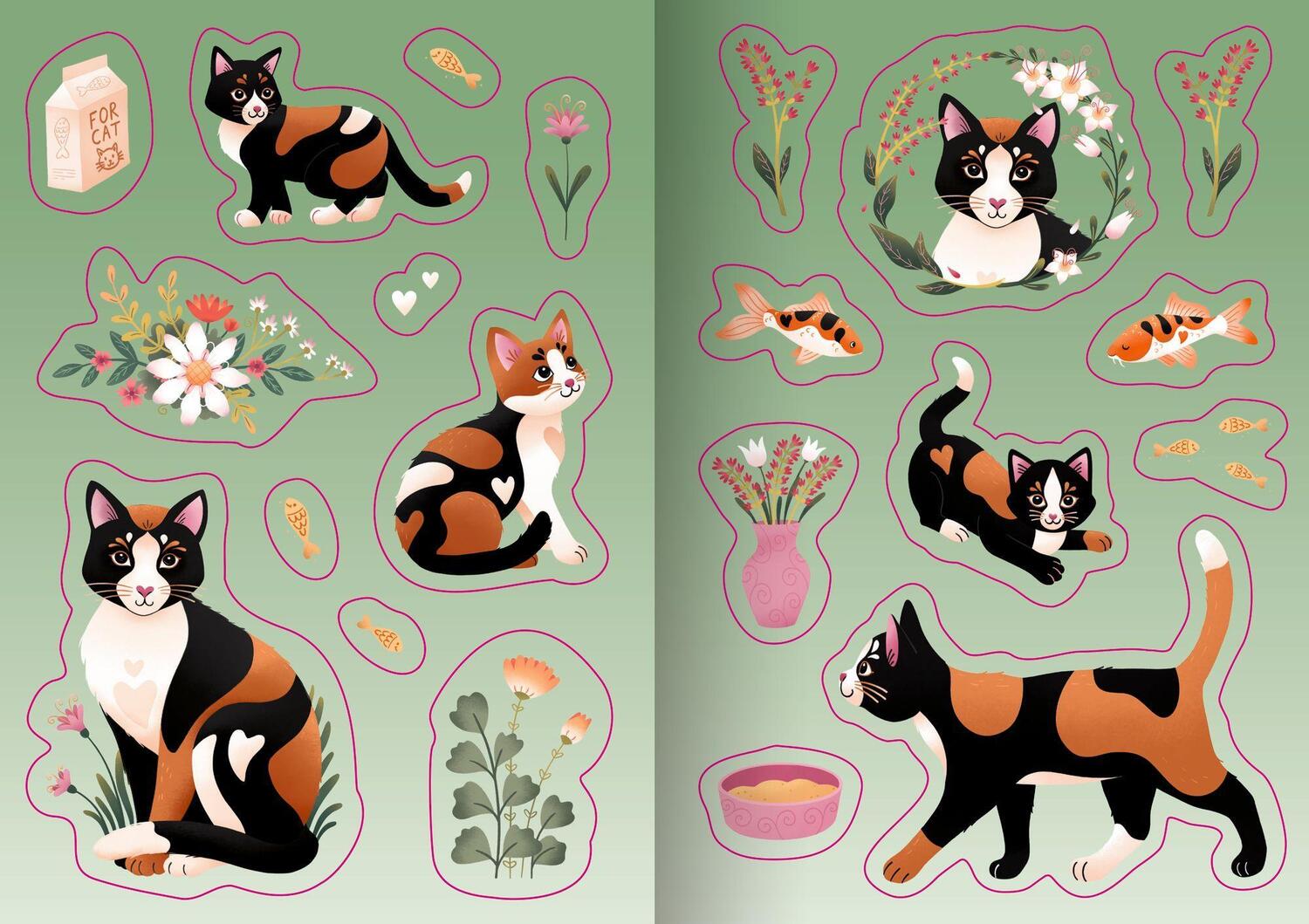 Bild: 4050003955841 | Sticker - Cat | Susanna Hatkemper | Broschüre | 100% selbst gemacht