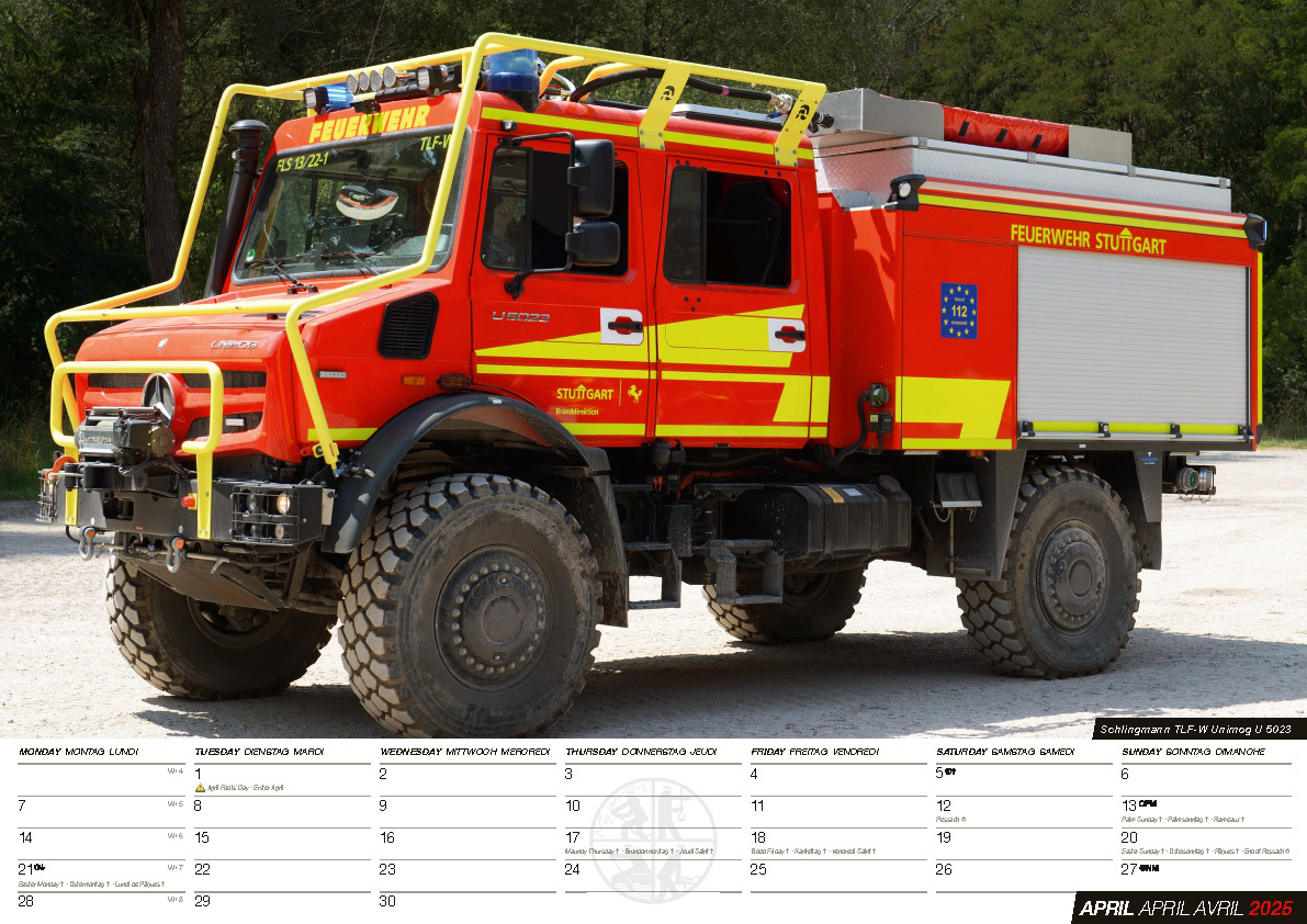 Bild: 9798893610345 | Feuerwehr Kalender 2025 | Retten Löschen Bergen | Kalender | 14 S.