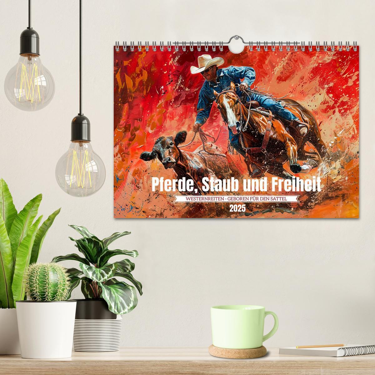 Bild: 9783383812804 | Pferde, Staub und Freiheit (Wandkalender 2025 DIN A4 quer),...