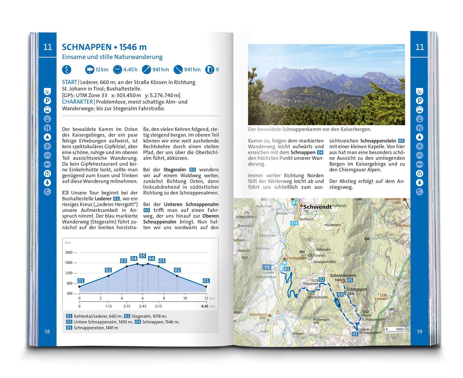 Bild: 9783991216070 | KOMPASS Wanderführer Kaisergebirge, 60 Touren | Walter Theil | Buch