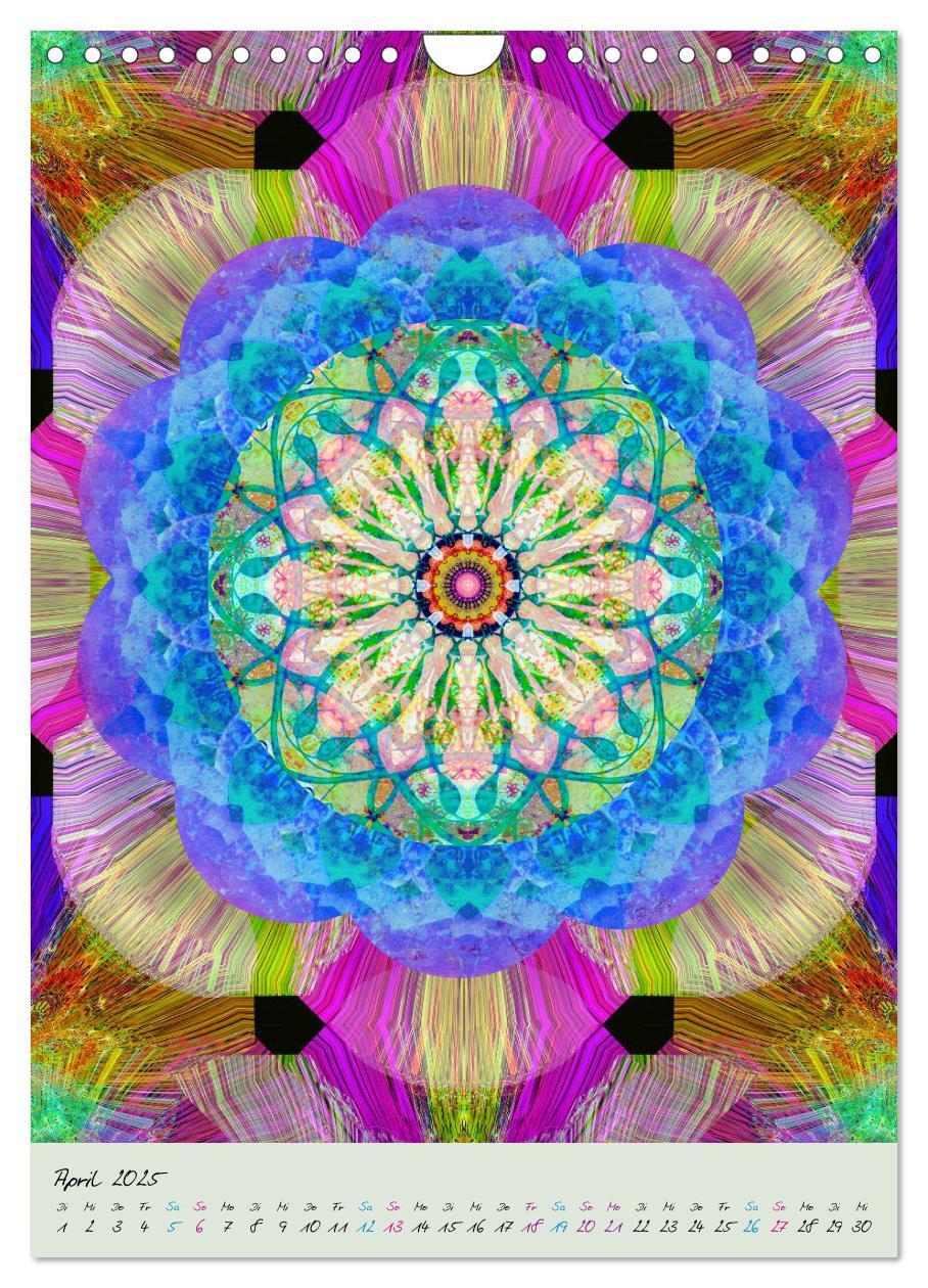 Bild: 9783457044155 | BLUMEN MANDALAS (Wandkalender 2025 DIN A4 hoch), CALVENDO...