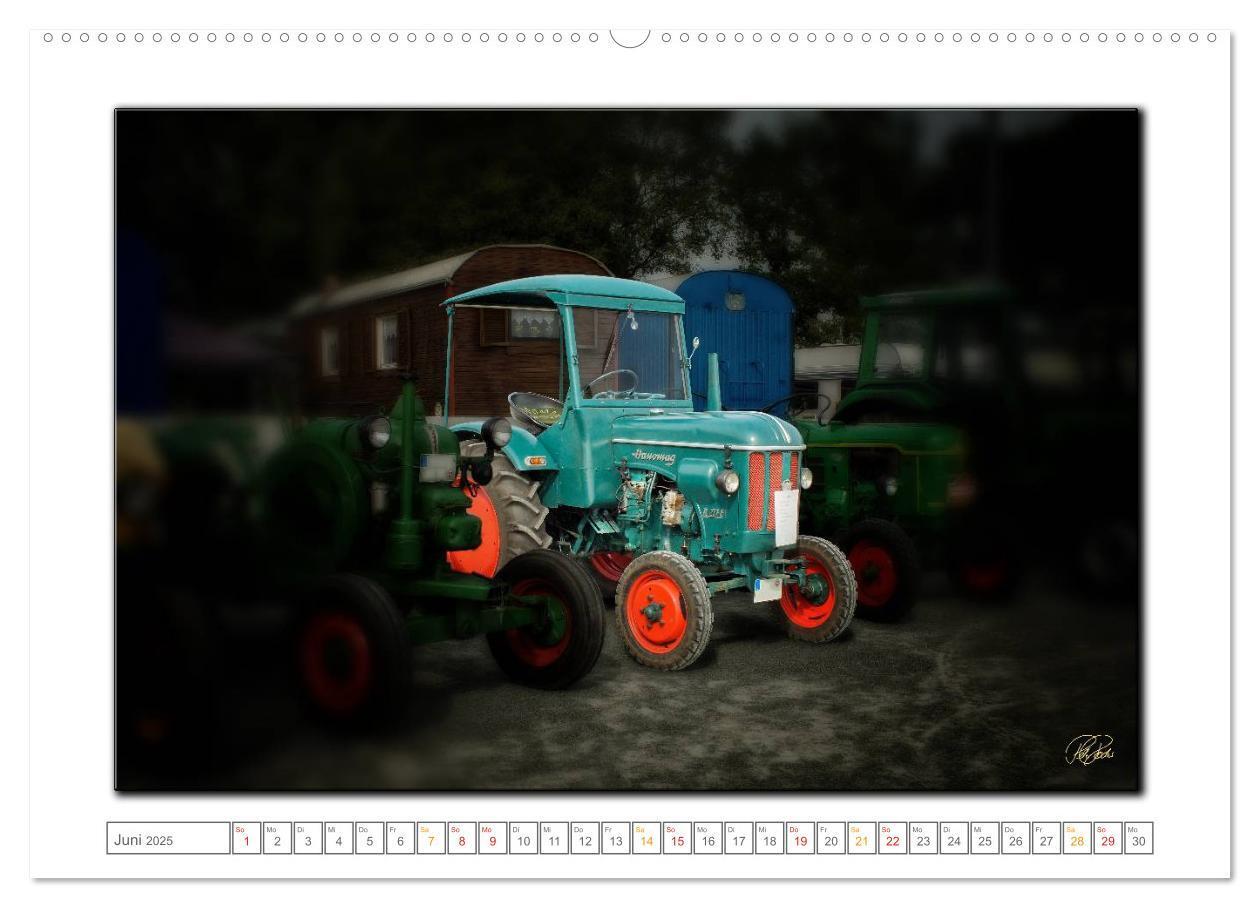 Bild: 9783435630066 | Oldtimer - Traktor Liebe (Wandkalender 2025 DIN A2 quer), CALVENDO...