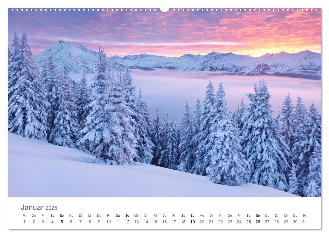 Bild: 9783435375769 | Die Schönheit der Alpen (Wandkalender 2025 DIN A2 quer), CALVENDO...