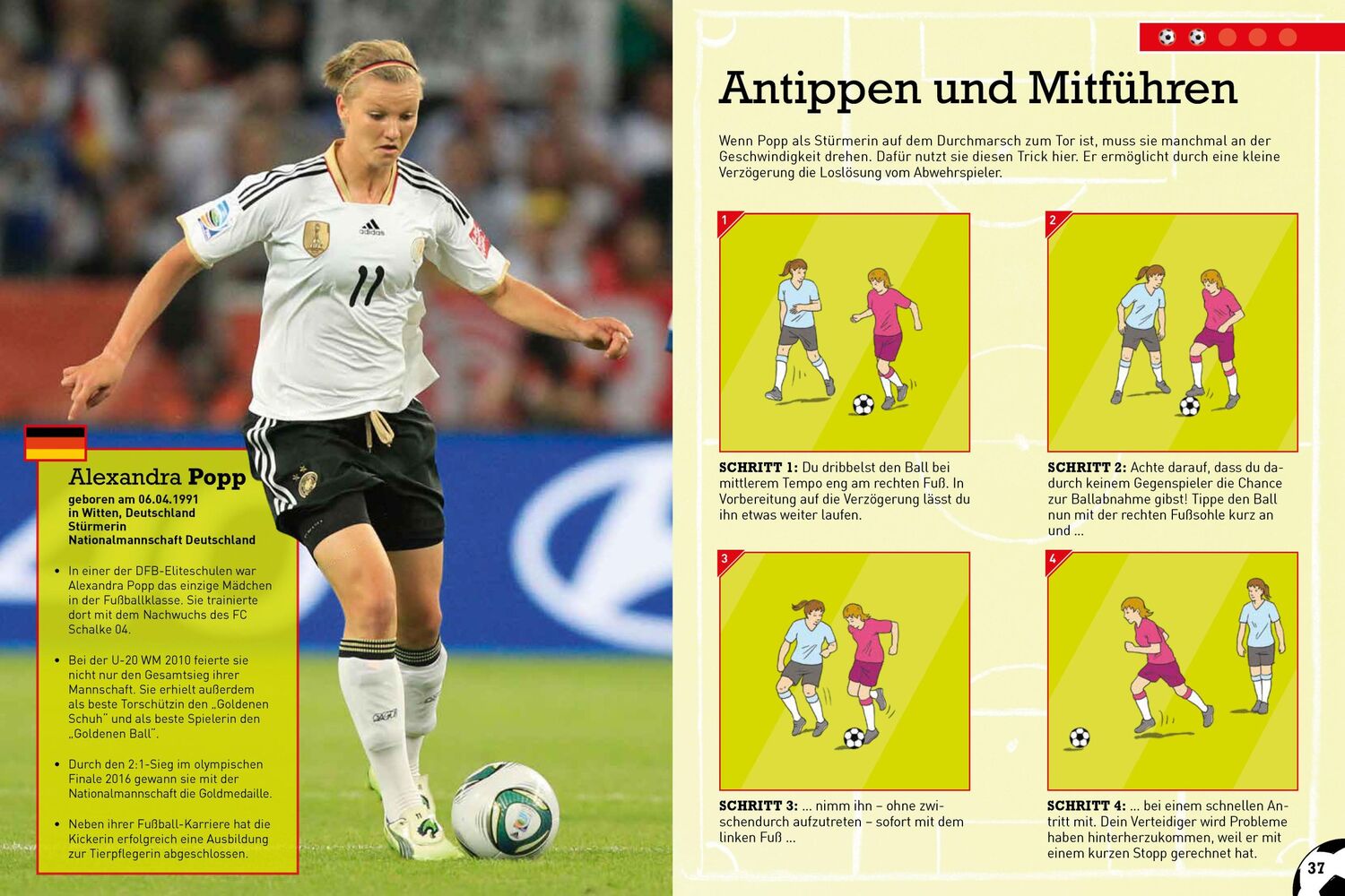 Bild: 9783849911997 | Die besten Fußballtricks - Mit Trainingsposter | Sandra Noa | Buch