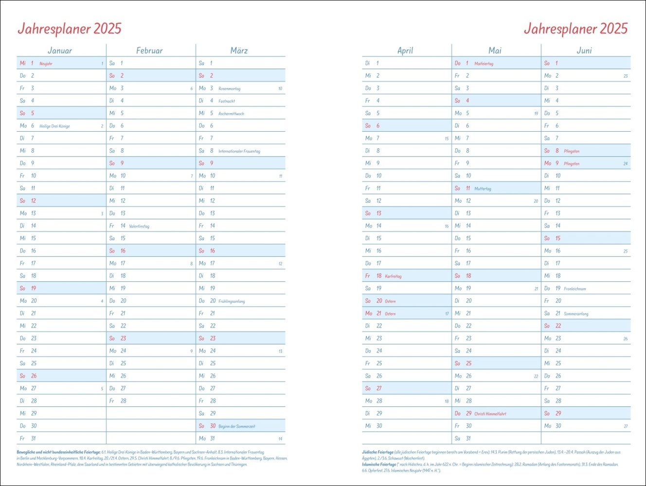 Bild: 9783756407675 | Helme Heine: Familienplaner-Buch A6 2025 | Helme Heine | Kalender