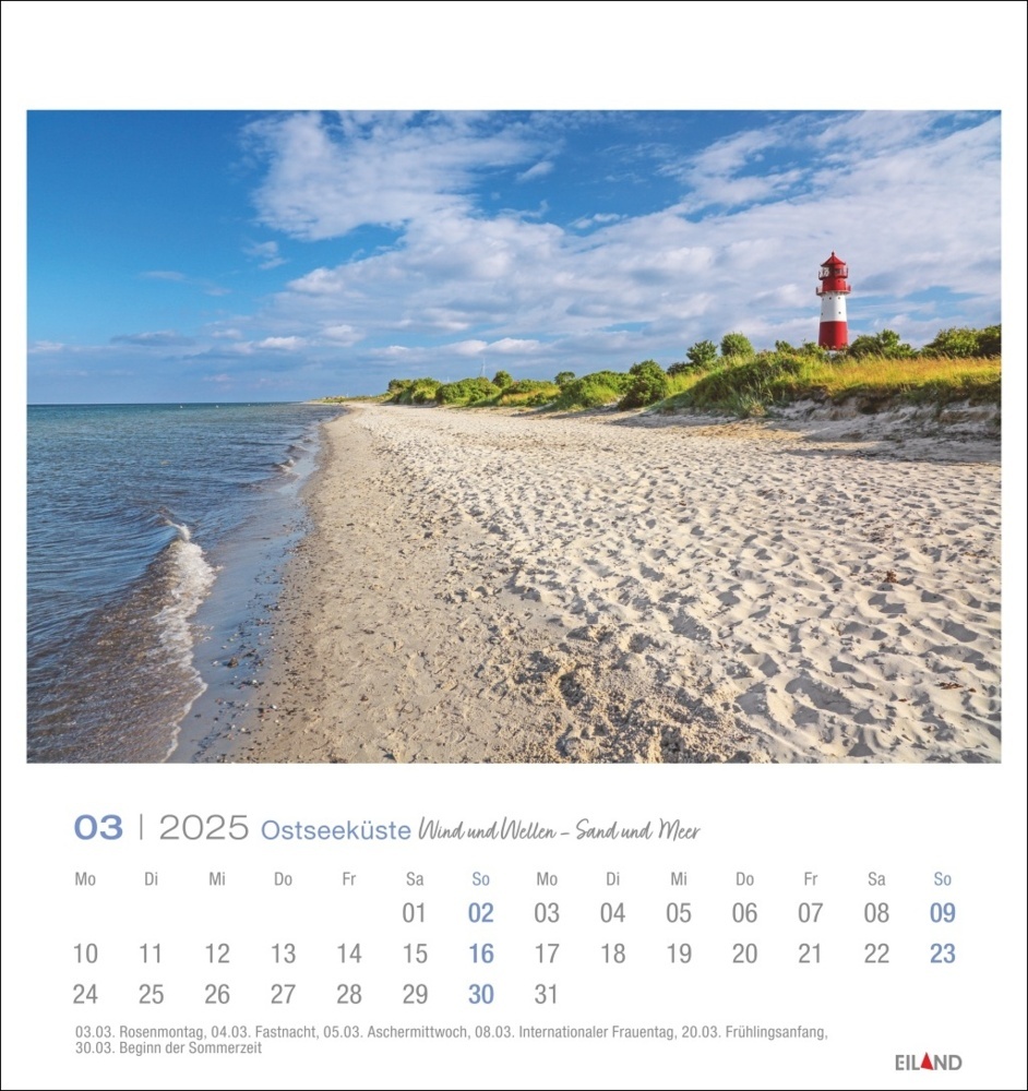 Bild: 9783964023308 | Ostseeküste Postkartenkalender 2025 - Wind und Wellen - Sand und Meer