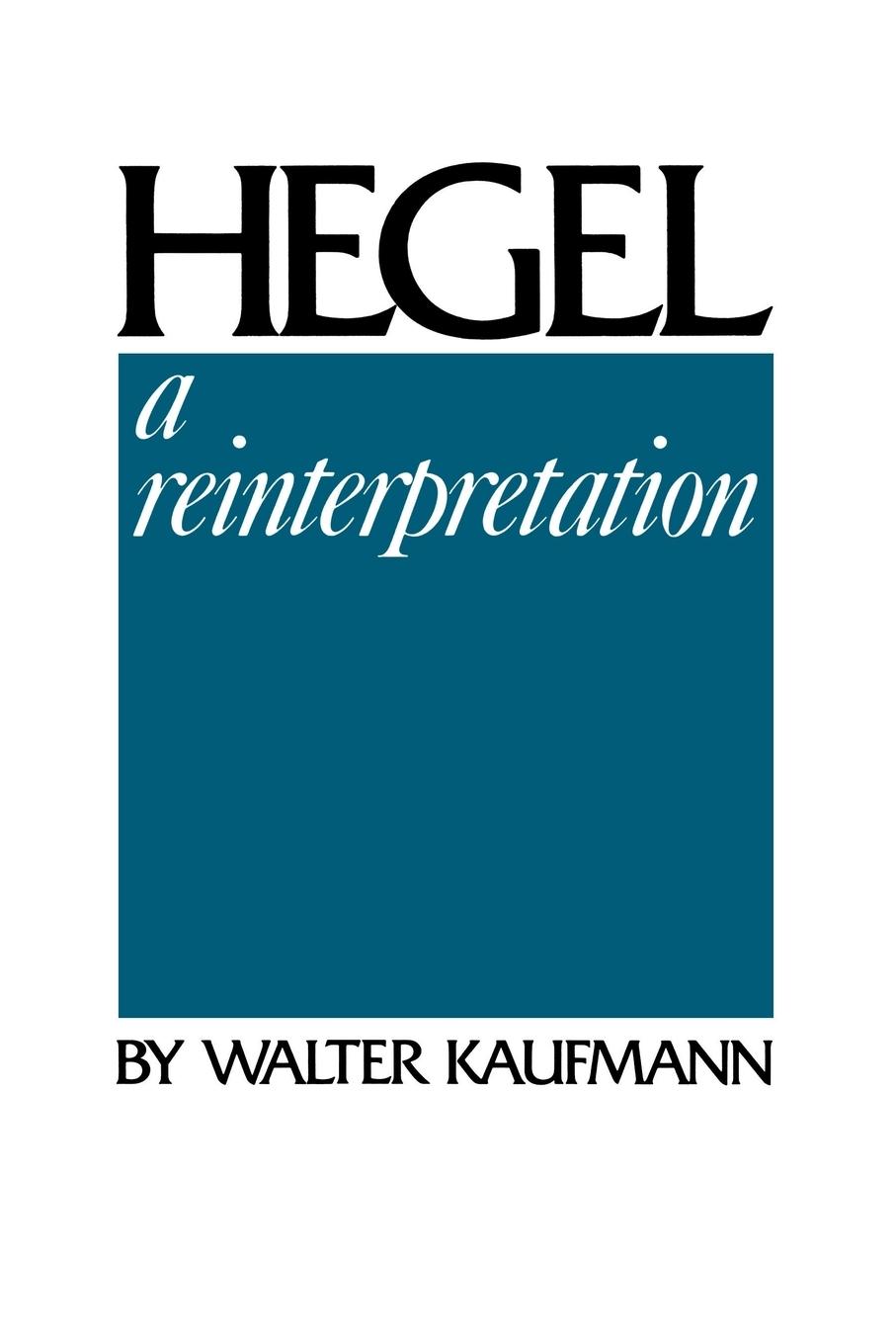 Cover: 9780268010683 | Hegel | A Reinterpretation | Walter Kaufmann | Taschenbuch | Paperback