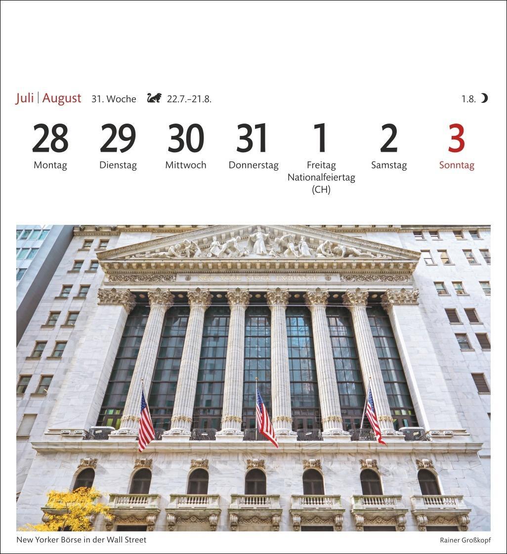 Bild: 9783840033407 | New York Sehnsuchtskalender 2025 - Wochenkalender mit 53 Postkarten