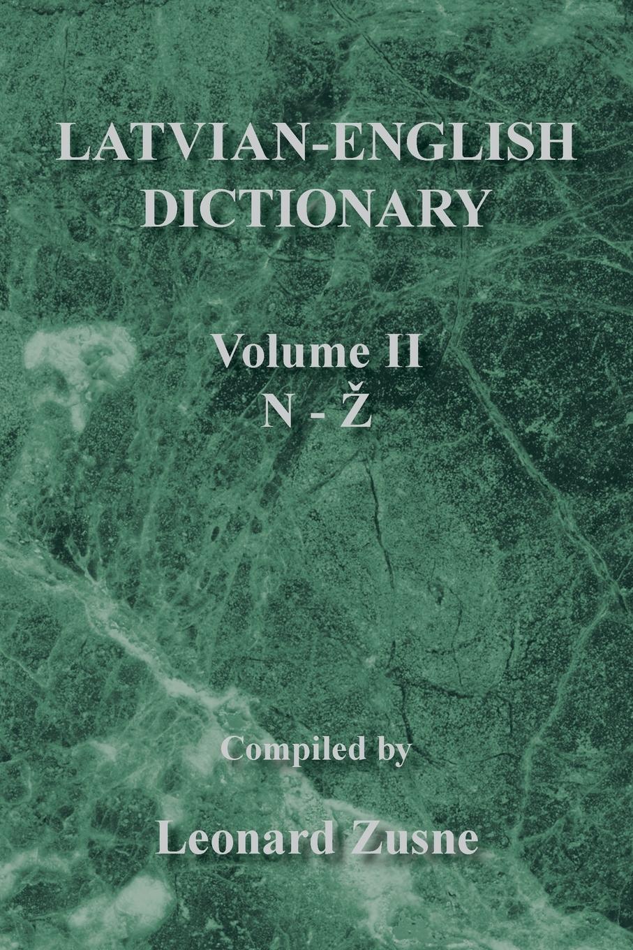 Cover: 9781436340953 | Latvian-English Dictionary | Volume Ii N-Z | Leonard Zusne | Buch