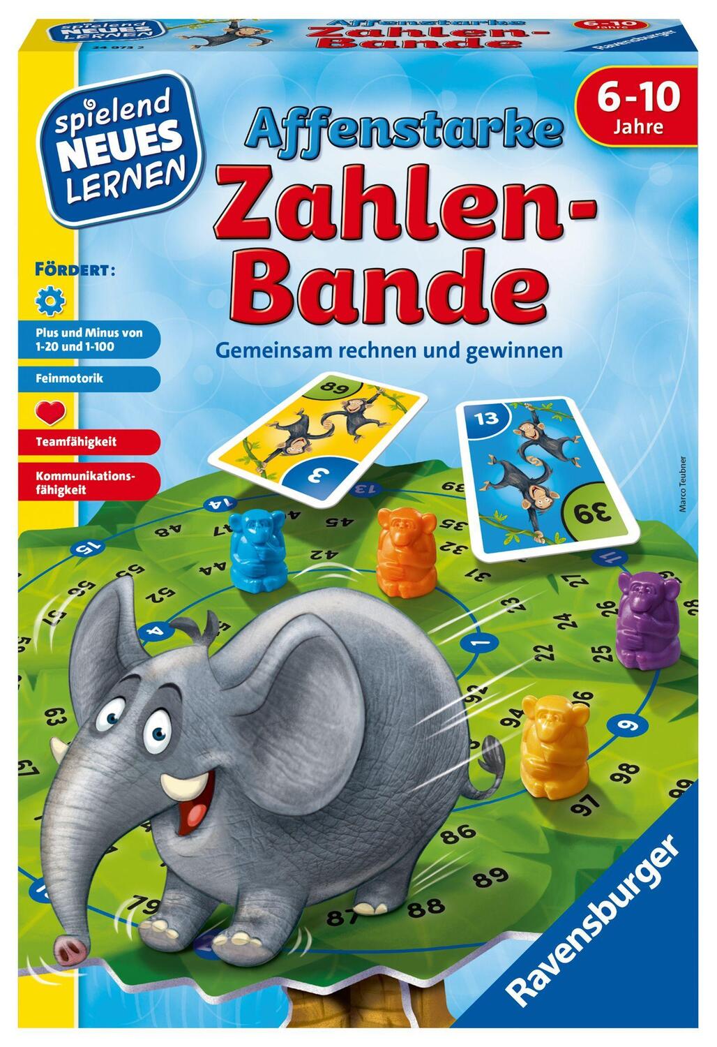 Cover: 4005556249732 | Affenstarke Zahlen-Bande | Marco Teubner | Spiel | Deutsch | 2018