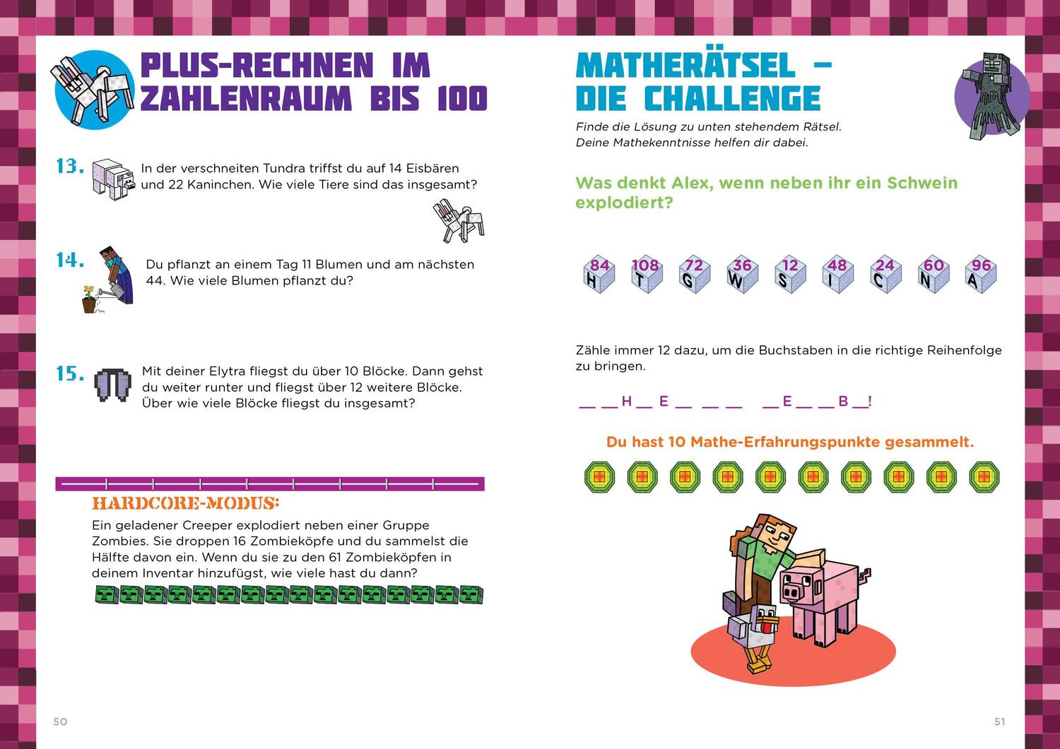 Bild: 9783743205987 | Mathe für Minecrafter - Textaufgaben 1. und 2. Klasse | Amanda Brack