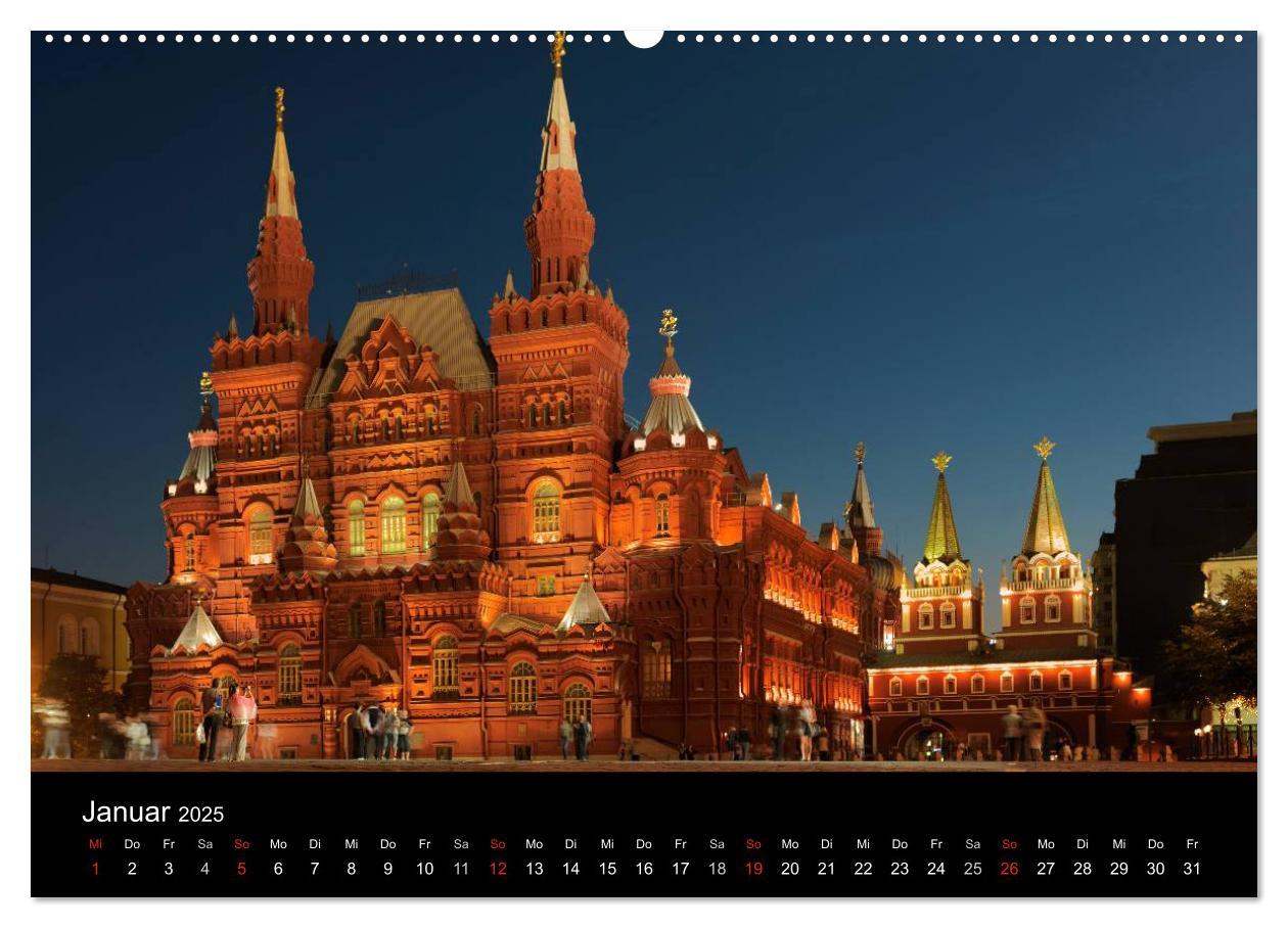 Bild: 9783435683659 | Moskau (Wandkalender 2025 DIN A2 quer), CALVENDO Monatskalender | 2025