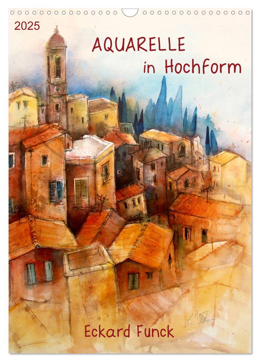 Cover: 9783435983193 | Aquarelle in Hochform (Wandkalender 2025 DIN A3 hoch), CALVENDO...