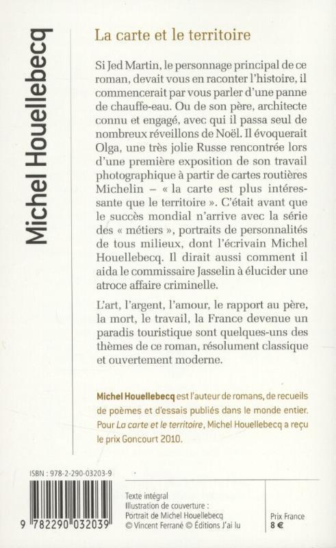 Rückseite: 9782290032039 | La carte et le territoire | Michel Houellebecq | Taschenbuch | 414 S.