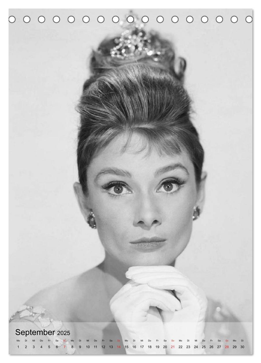 Bild: 9783457047057 | Hollywood-Diva - Audrey Hepburn (Tischkalender 2025 DIN A5 hoch),...