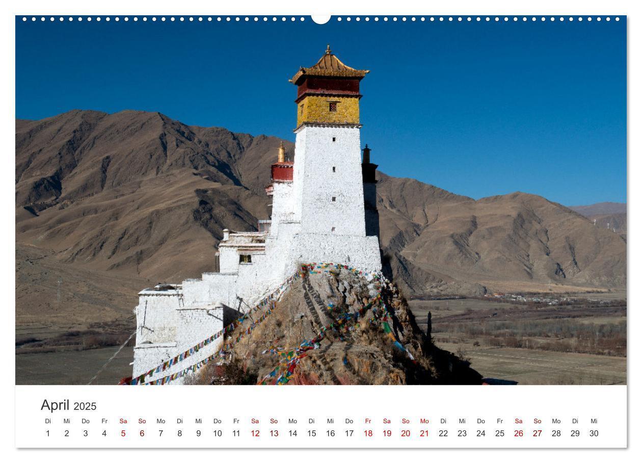 Bild: 9783383826184 | Tibet - Kloster und Landschaft (Wandkalender 2025 DIN A2 quer),...