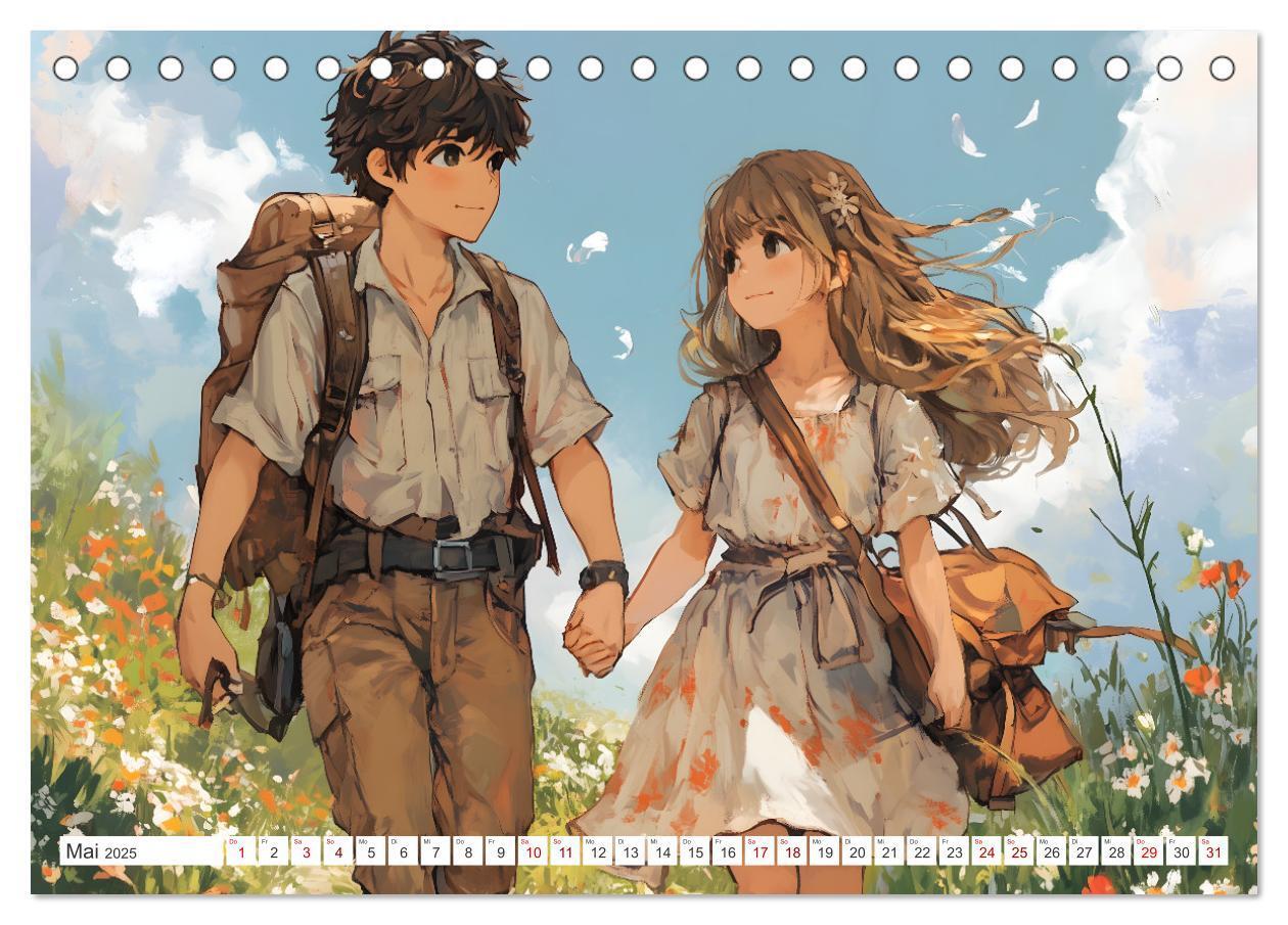 Bild: 9783457219744 | Das Jahr der Liebe: Verliebte Pärchen im Manga-Stil (Tischkalender...