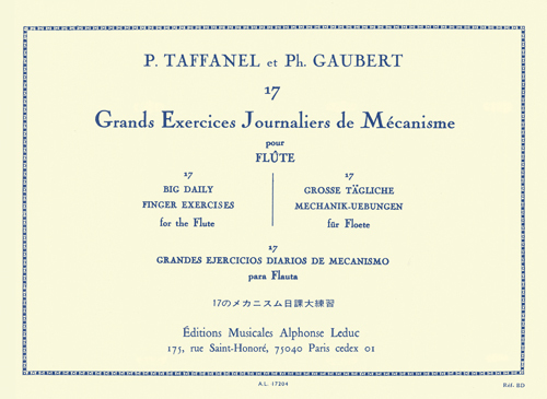 Cover: 9790046172045 | 17 Grands Exercices Journaliers De Mecanisme | Paul Taffanel | Buch