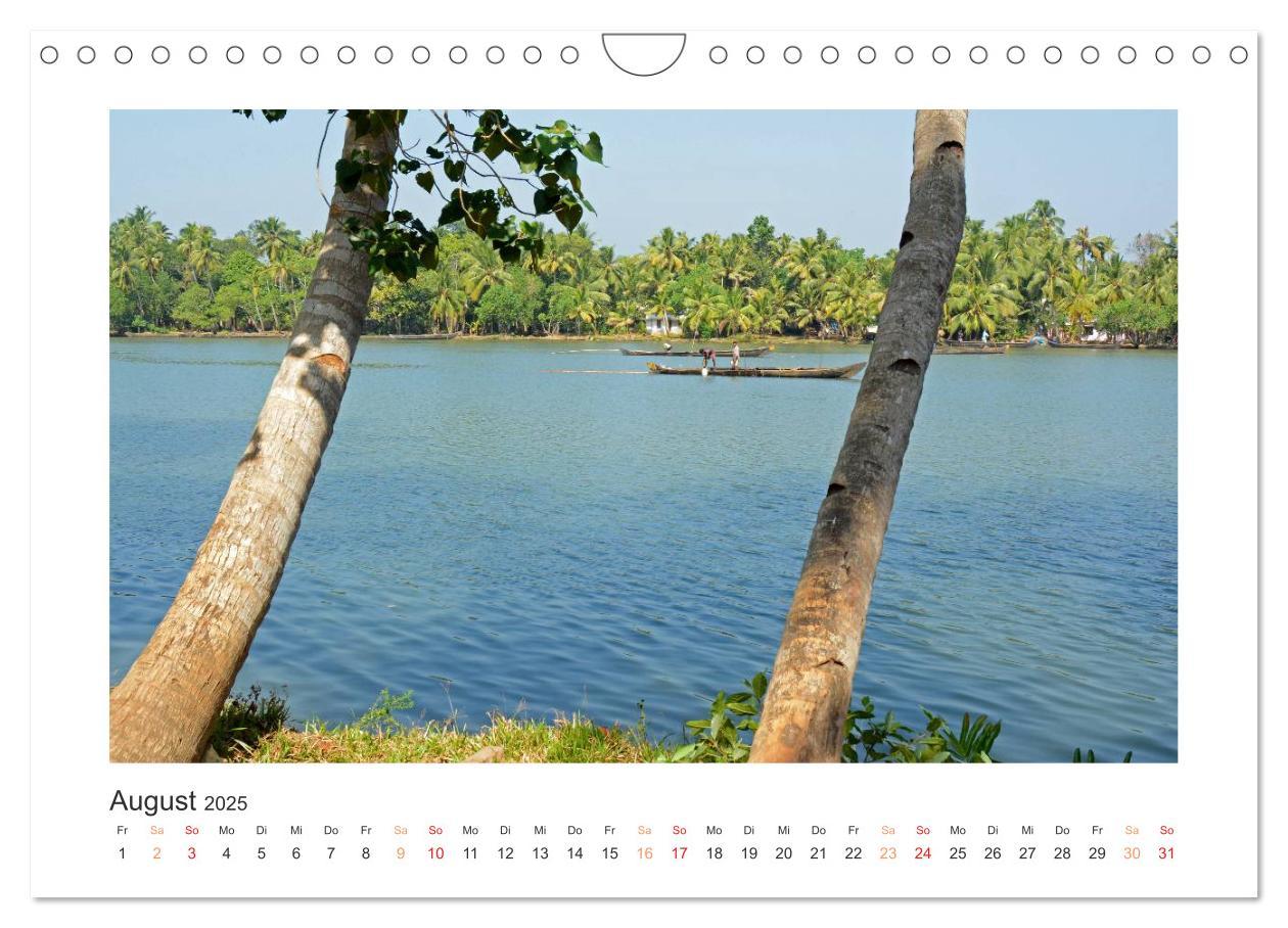 Bild: 9783435733903 | Kerala - Im Süden Indiens (Wandkalender 2025 DIN A4 quer), CALVENDO...