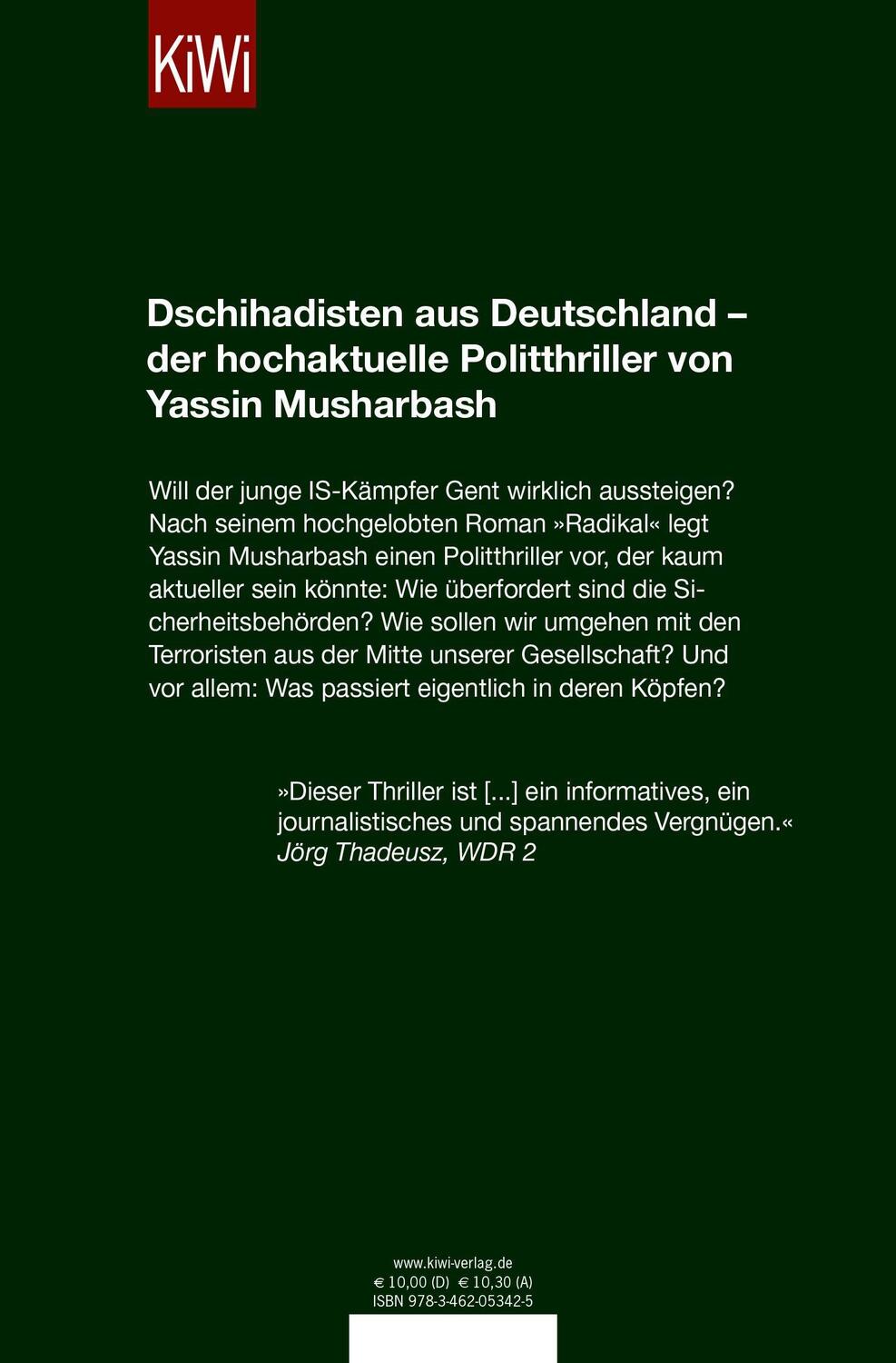 Rückseite: 9783462053425 | Jenseits | Thriller | Yassin Musharbash | Taschenbuch | 317 S. | 2019