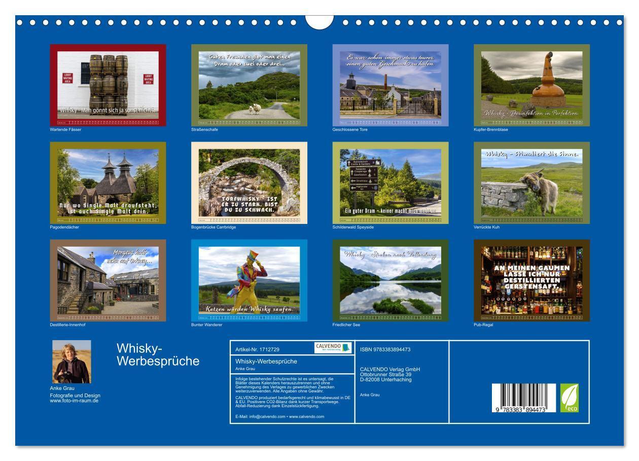 Bild: 9783383894473 | Whisky-Werbesprüche (Wandkalender 2025 DIN A3 quer), CALVENDO...