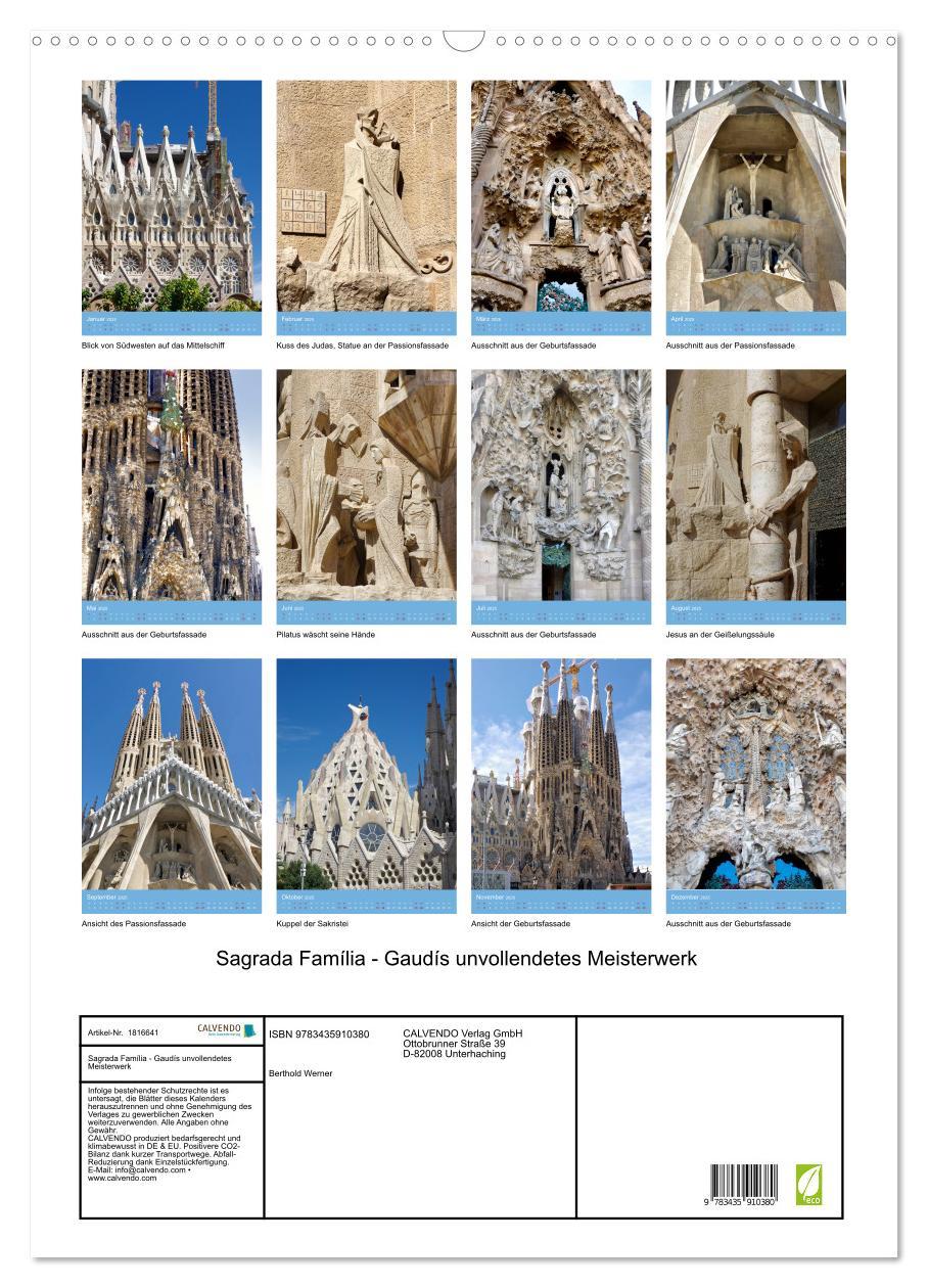 Bild: 9783435910380 | Sagrada Família - Gaudís unvollendetes Meisterwerk (Wandkalender...