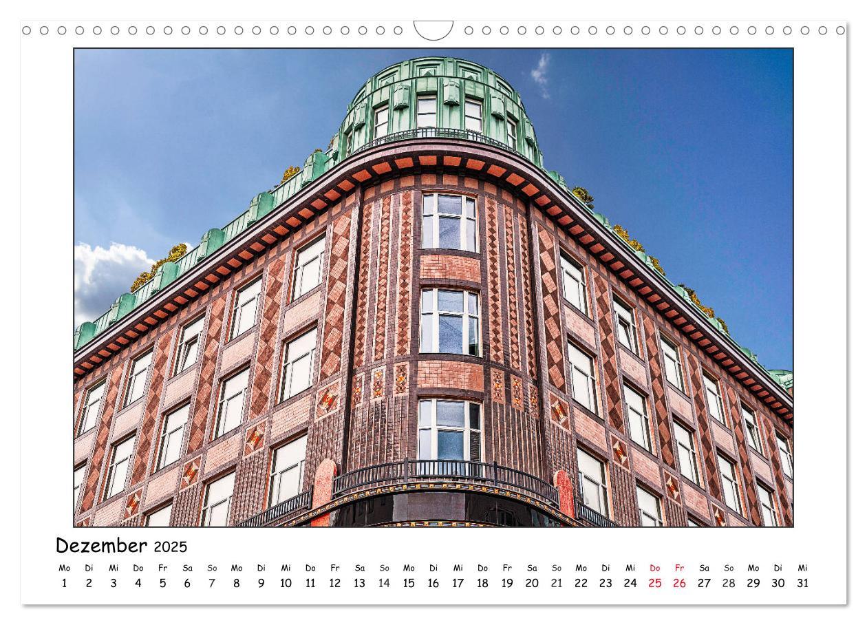 Bild: 9783435255566 | Wiener Jugendstil-Fassaden (Wandkalender 2025 DIN A3 quer),...