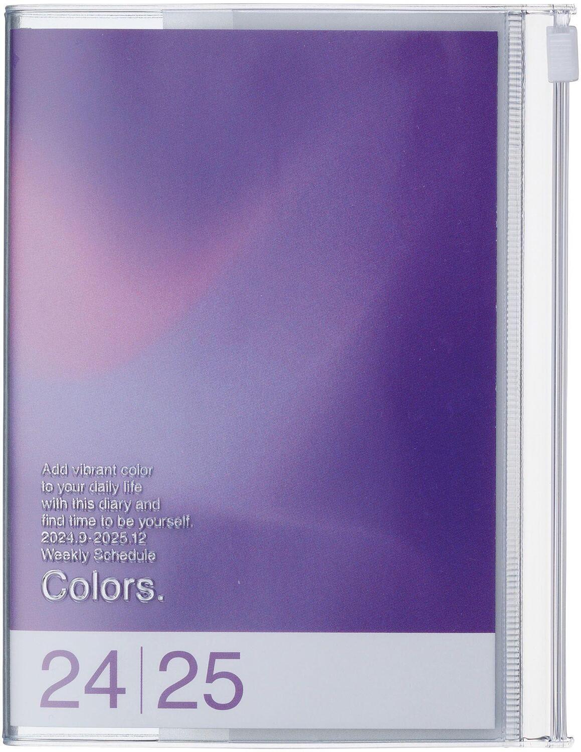 Cover: 4550045127744 | MARK'S 2024/2025 Taschenkalender A6 vertikal, Gradient // Purple