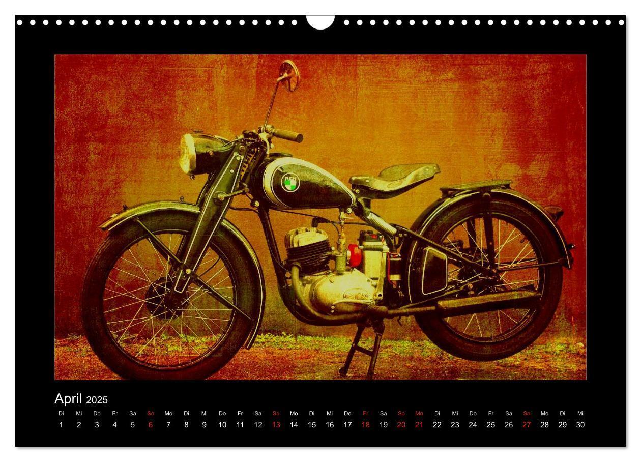 Bild: 9783435839681 | Motorrad Oldtimer (Wandkalender 2025 DIN A3 quer), CALVENDO...