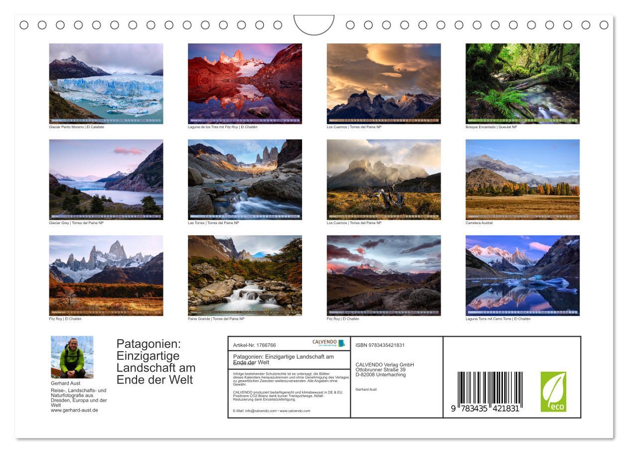 Bild: 9783435421831 | Patagonien: Einzigartige Landschaft am Ende der Welt (Wandkalender...