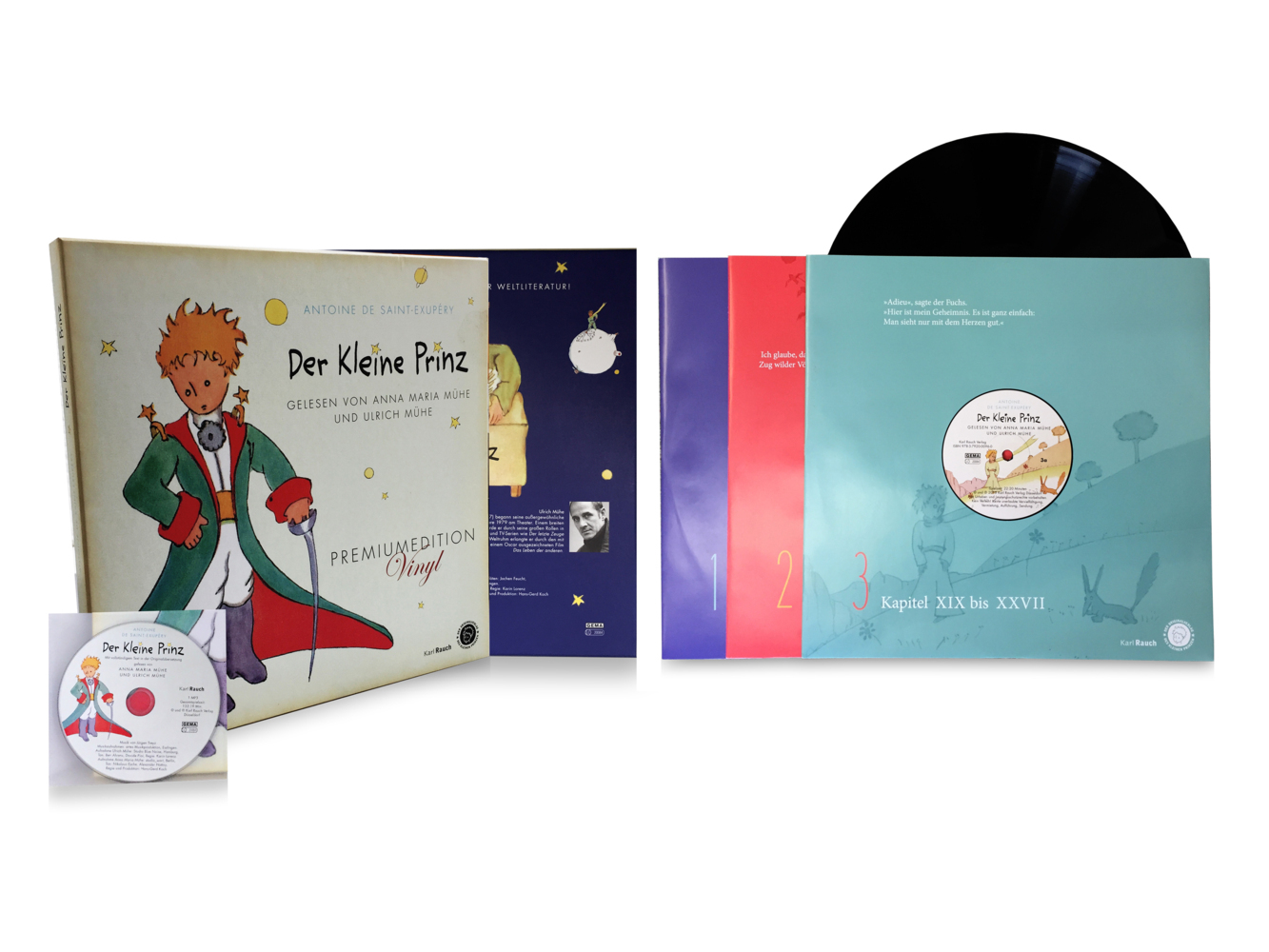 Cover: 9783959953351 | Der kleine Prinz - Premiumedition Vinyl, 3 Schallplatten + 1 Audio-CD