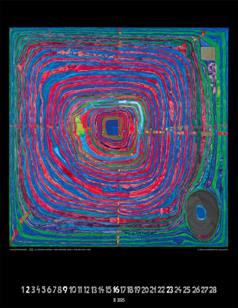 Bild: 9783910430136 | Hundertwasser Art Calendar 2025 | Wörner Verlag GmbH | Kalender | 2025