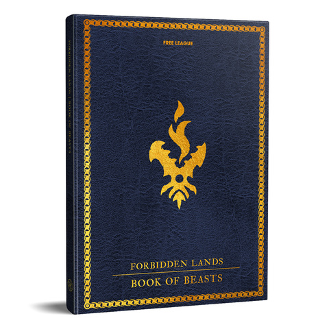 Cover: 9789189143647 | Forbidden Lands - Book of Beasts (Rules Supplement, Hardback)