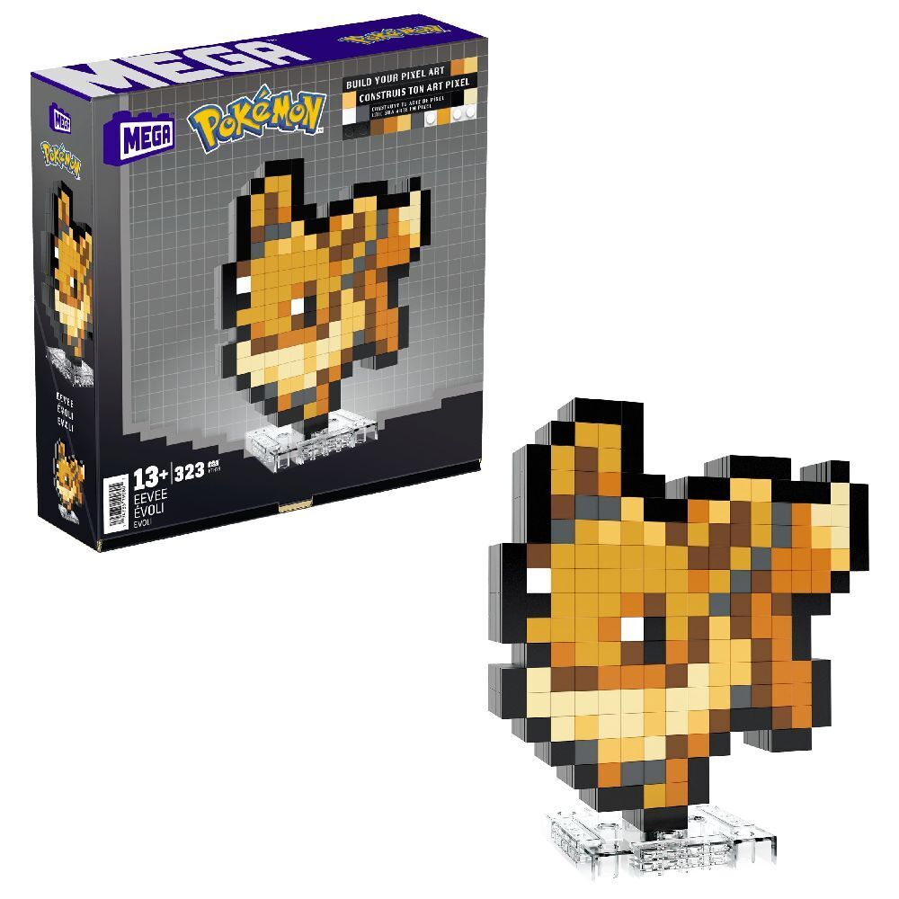 Cover: 194735190805 | MEGA Pokémon Evoli Pixel Art | Stück | Karton | HTH78 | 2024 | Mattel