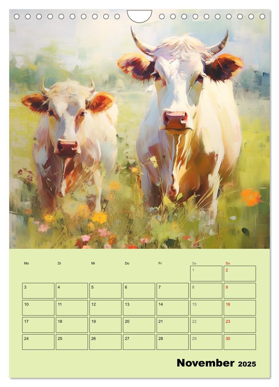 Bild: 9783435863815 | Zauberhafte Kühe. Duftige Aquarelle von tollen Tieren (Wandkalender...