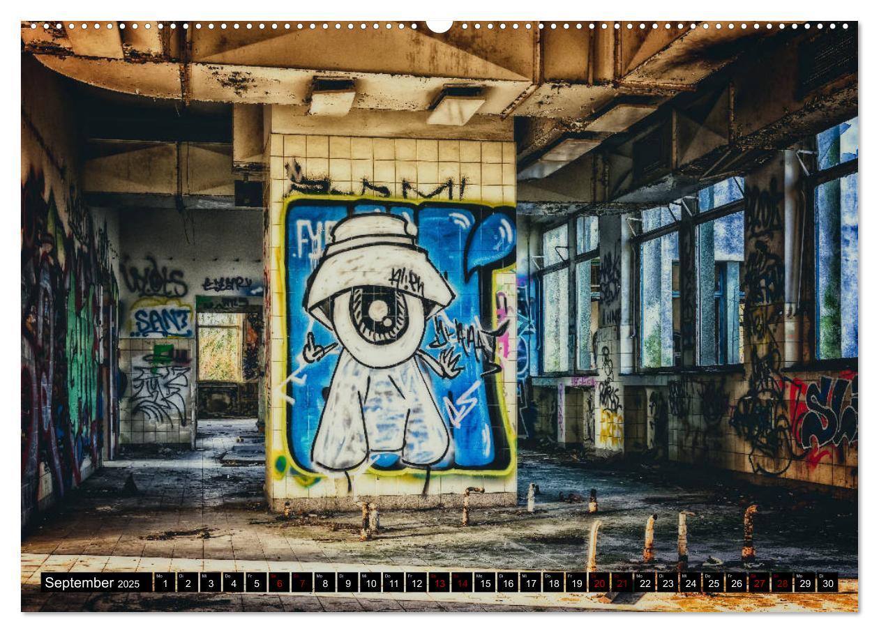 Bild: 9783435309924 | Lost Places Graffiti (Wandkalender 2025 DIN A2 quer), CALVENDO...