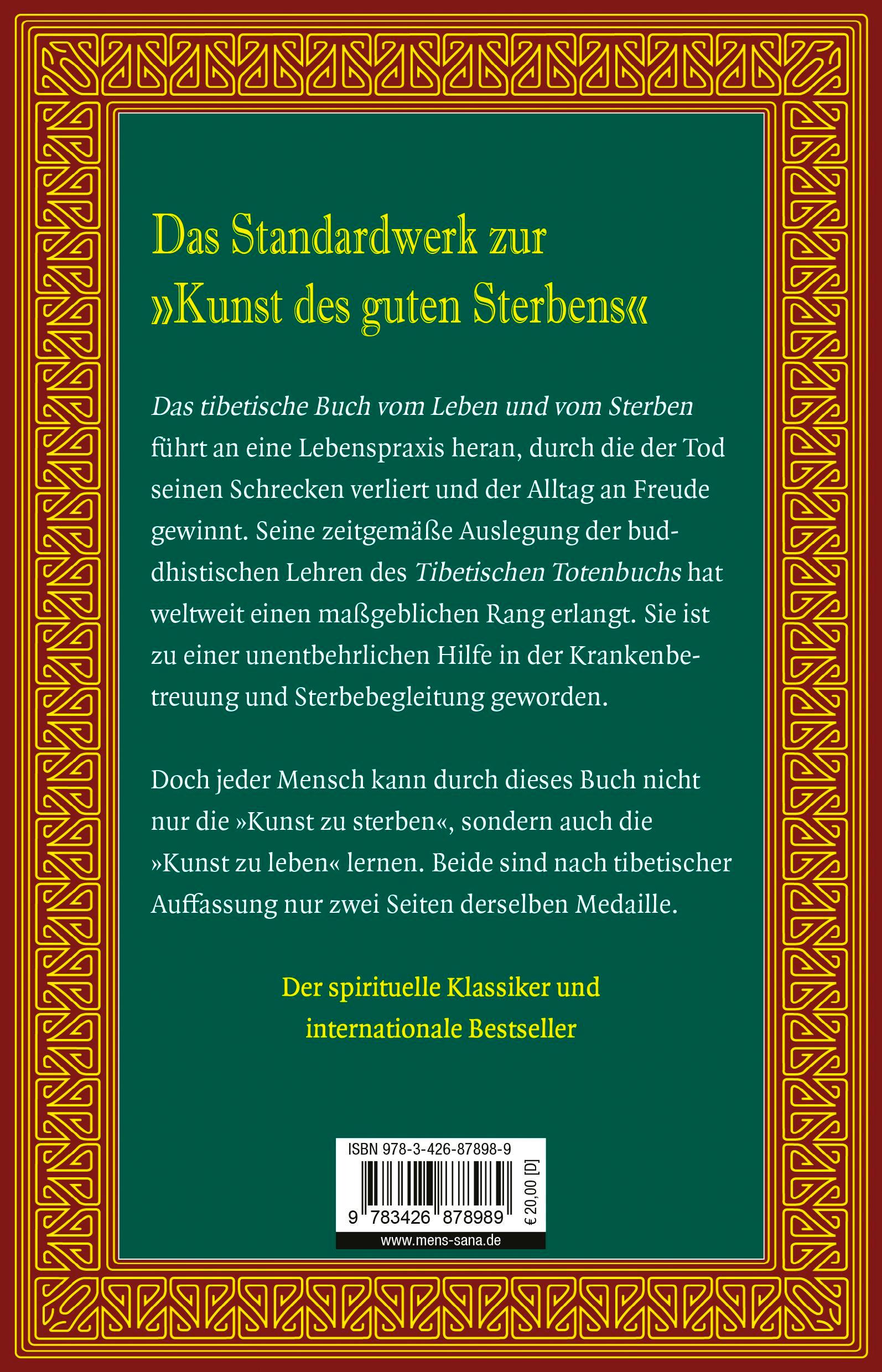 Rückseite: 9783426878989 | Das tibetische Buch vom Leben und vom Sterben | Sogyal Rinpoche | Buch