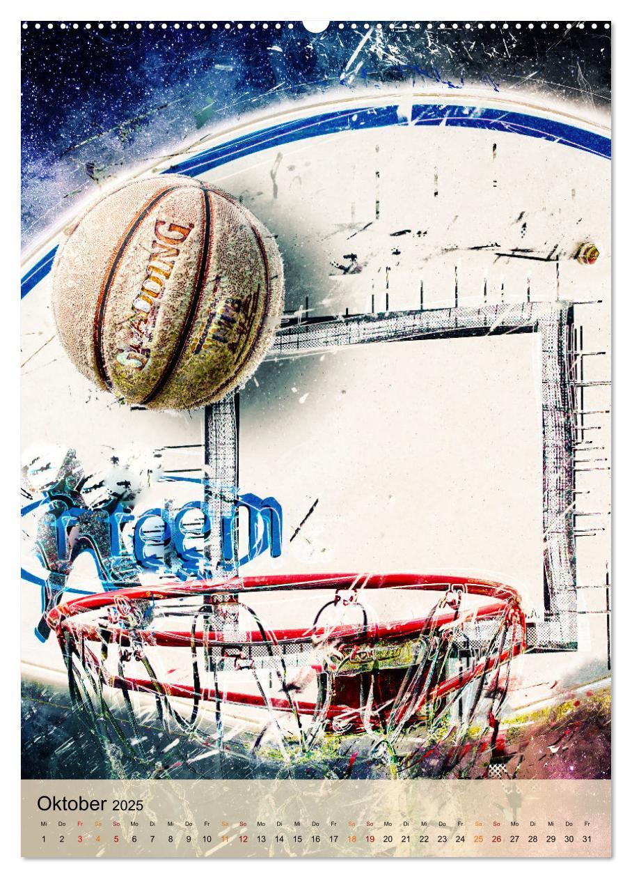 Bild: 9783435928958 | Basketball spektakulär (Wandkalender 2025 DIN A2 hoch), CALVENDO...