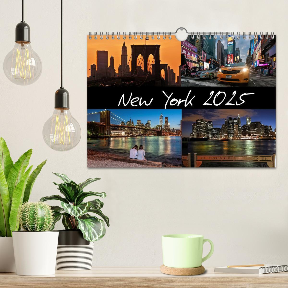 Bild: 9783435749331 | New York (Wandkalender 2025 DIN A4 quer), CALVENDO Monatskalender