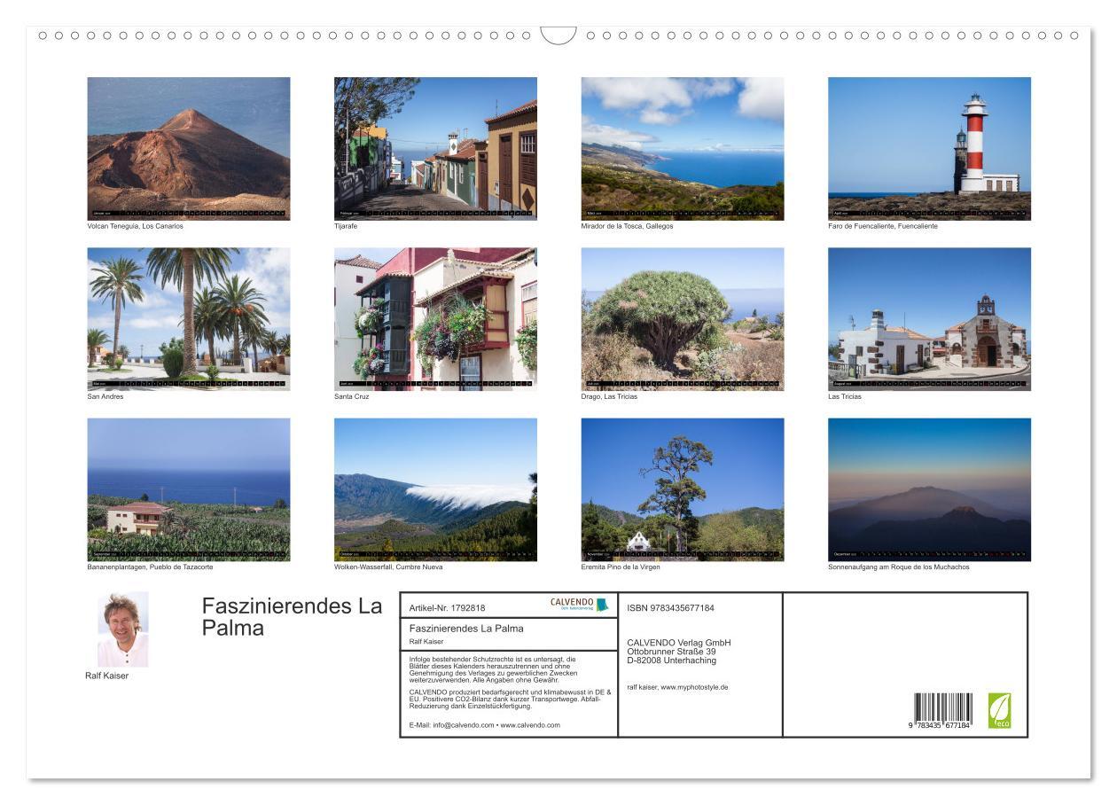 Bild: 9783435677184 | Faszinierendes La Palma (Wandkalender 2025 DIN A2 quer), CALVENDO...