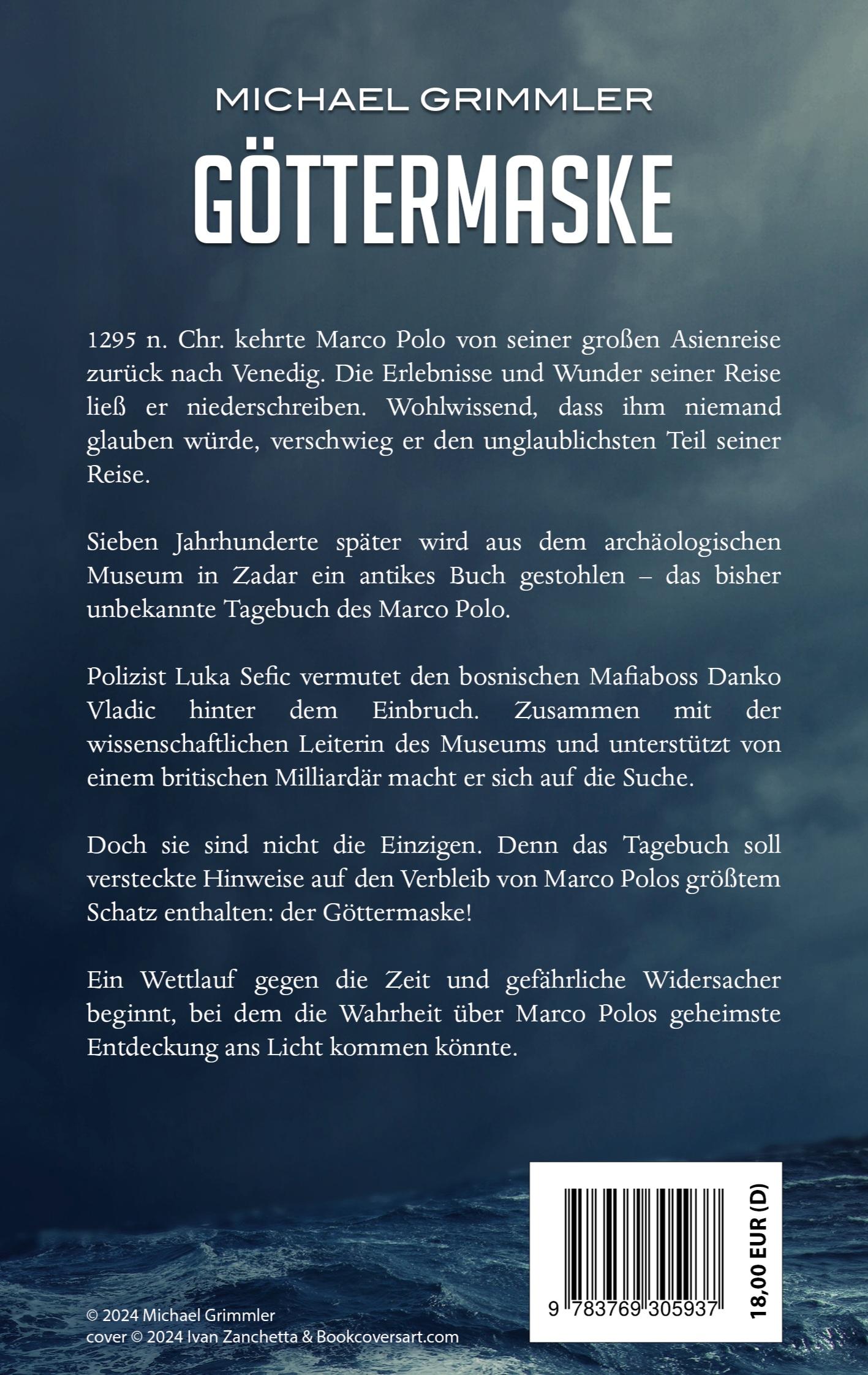 Rückseite: 9783769305937 | Göttermaske | Die Jagd nach dem Schatz des Marco Polo | Grimmler