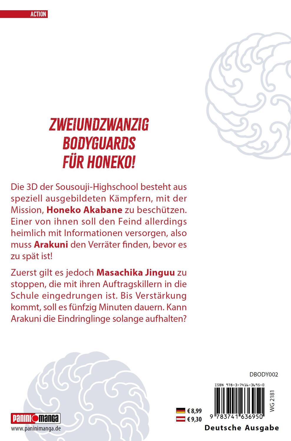 Rückseite: 9783741636950 | Honeko Akabanes Bodyguard 02 | Die neue Schul-Action-Komödie! | Buch